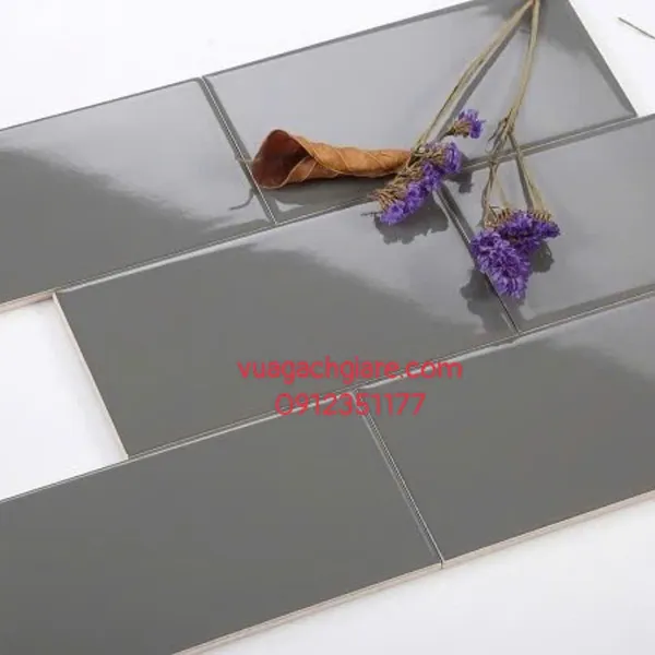 Gạch Thẻ 7.5x15 Ốp Lát Trang Trí Giá Rẻ màu xám