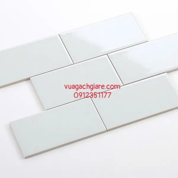 Gạch Thẻ 7.5x15 Ốp Lát Trang Trí Giá Rẻ màu trắng
