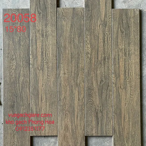 Gạch Vân Gỗ 15x80 màu nâu 20058 - 15085