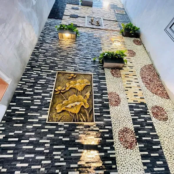 Đá Tự Nhiên 10x50 Ốp Lát Giá Rẻ Đá Ghép đen trắng