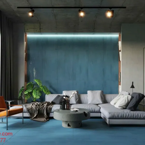 Gạch Đá Mờ 60x120 Ốp Lát Ấn Độ xanh navy