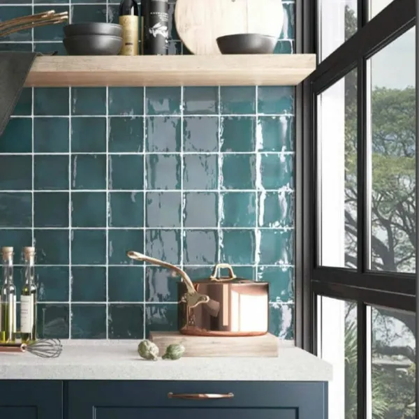 Gạch Thẻ 15x15 Giá Rẻ ốp lát trang trí màu xanh coban 1507G