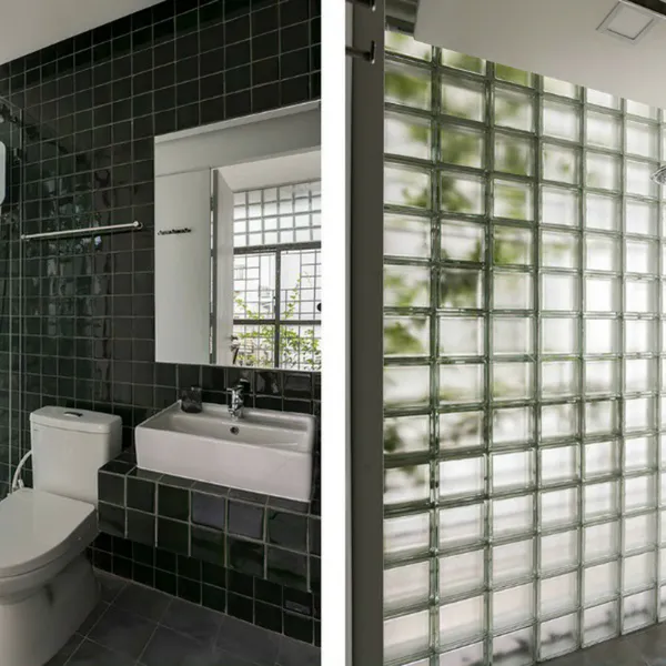 Gạch Kính Lấy Sáng 19x19x9 ốp dán trang trí vân mây