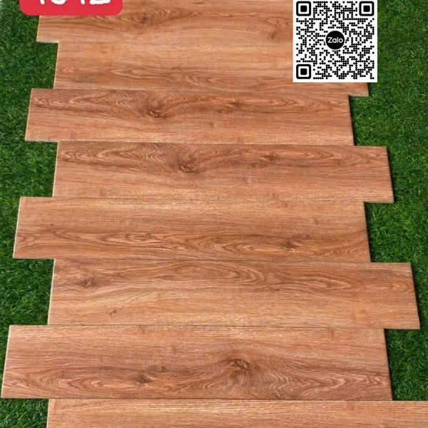 Gạch Đá Mờ Vân Gỗ - Gạch Giả Gỗ 15x80 Ốp Lát nâu đỏ 1512 - 1507