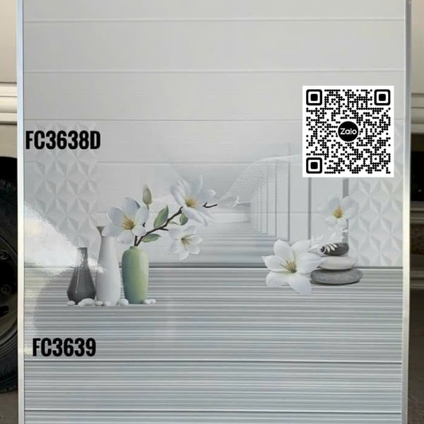 Gạch Men 30x60 Ốp Tường Giá Rẻ sọc ngang xám FC3638