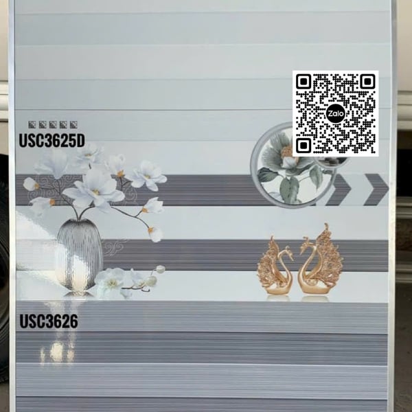 Gạch Men 30x60 Ốp Tường Giá Rẻ sọc ngang xám USC3625