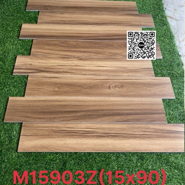 Gạch Vân Gỗ - Gạch Giả Gỗ 15x90 Ốp Lát màu nâu M15903Z