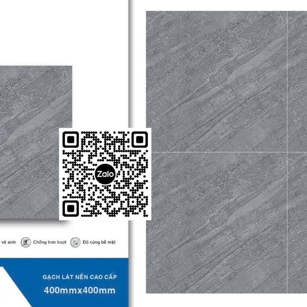 Gạch Đá Mờ 40x40 Ốp Lát xám vân đá DLP4412