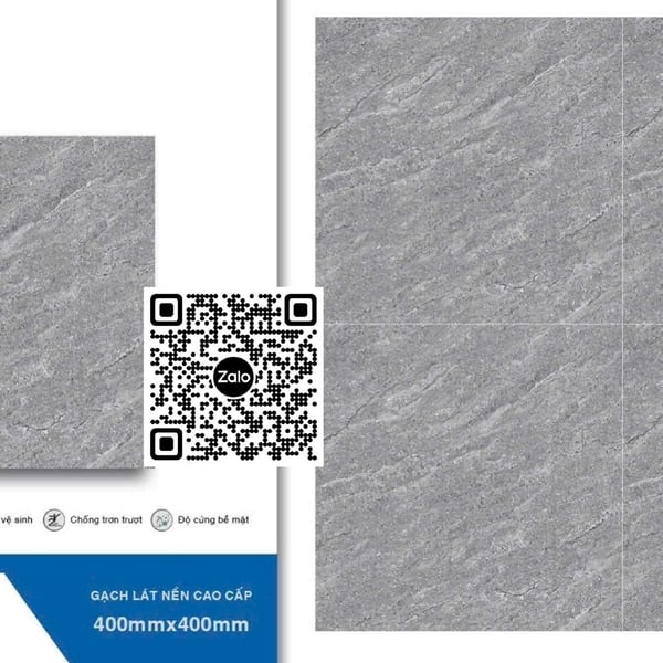 Gạch Đá Mờ 40x40 Ốp Lát xám vân đá DLP4415