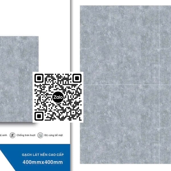Gạch Đá Mờ 40x40 Ốp Lát xám xi măng DLP4413