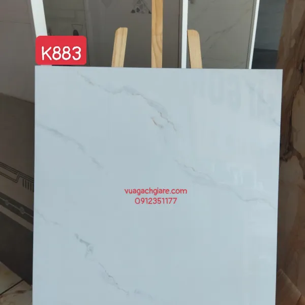 Gạch Đá 80x80 Ốp Lát Giá Rẻ PANCERA trắng vân khói K883