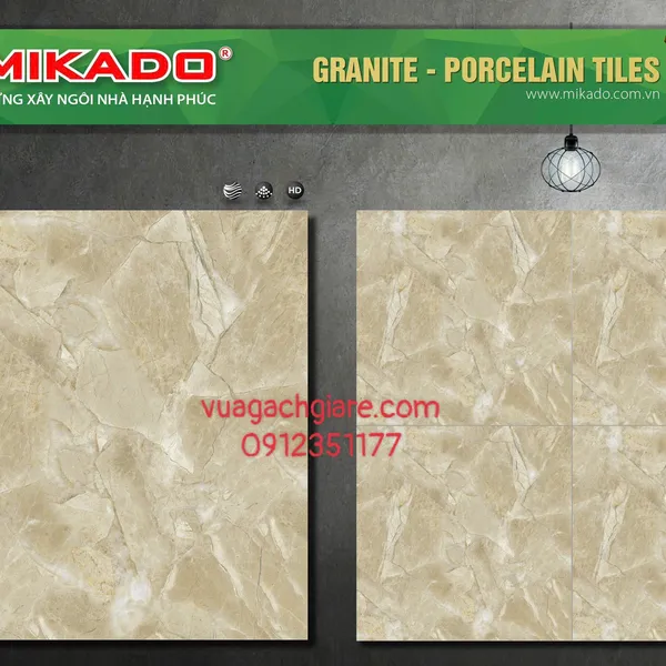 Gạch Đá 80x80 Ốp Lát Mikado Giá Rẻ nâu vân đá 8502