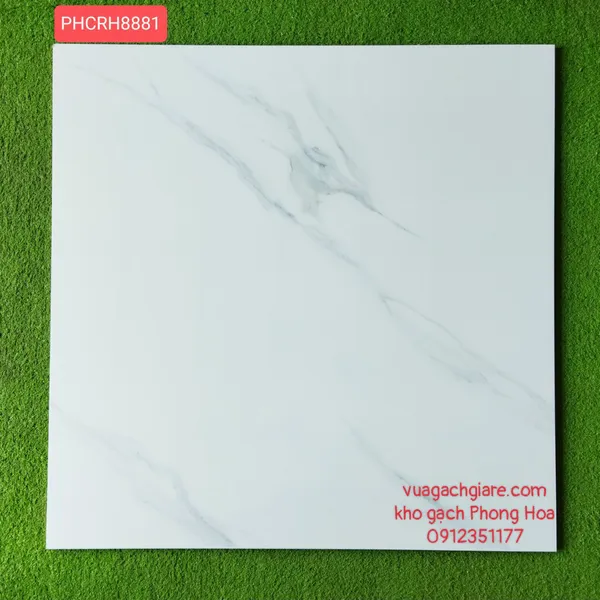 Gạch Đá Ốp Lát 80x80 Crown trắng vân khói CRH8881