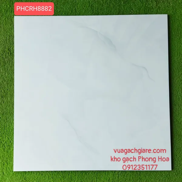 Gạch Đá Ốp Lát 80x80 Crown trắng vân mây CRH8882