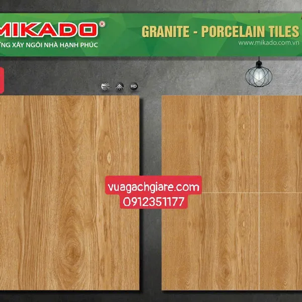 Gạch Đá Mờ 60x60 Ốp Lát Mikado Giá Rẻ vân gỗ 6510M