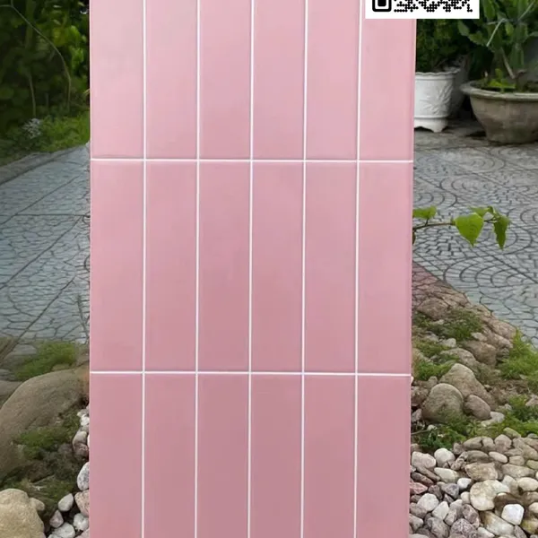 Gạch Men 30x60 Ốp Tường Trang Trí giả thẻ màu hồng Y18215
