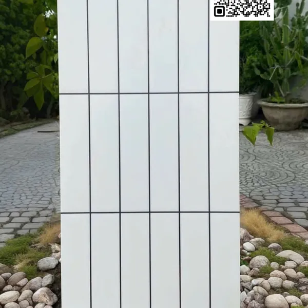 Gạch Men 30x60 Ốp Tường Trang Trí giả thẻ màu trắng Y6861A