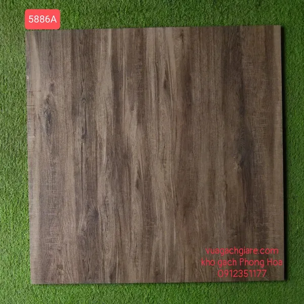 Gạch Đá Mờ Ốp Lát 80x80 Vitto vân gỗ nâu đất 5886A