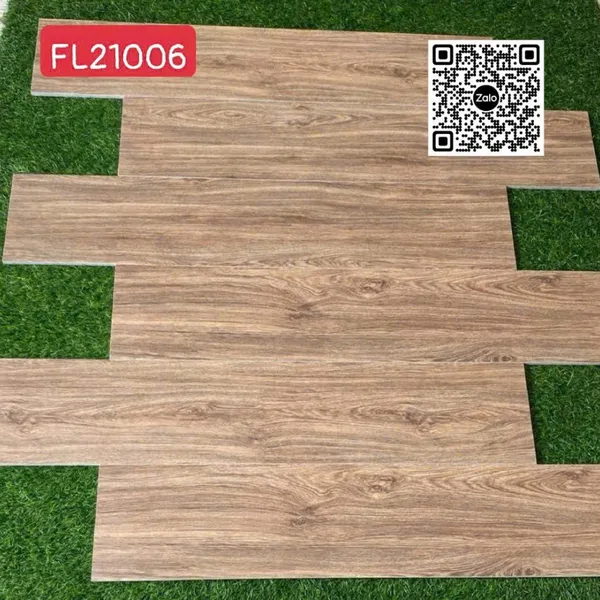 Gạch Đá Mờ Vân Gỗ - Gạch Giả Gỗ 20x100 Ốp Lát màu nâu FL21006