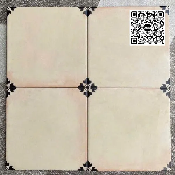 Gạch Bông 20x20 Ốp Lát Trang Trí màu kem