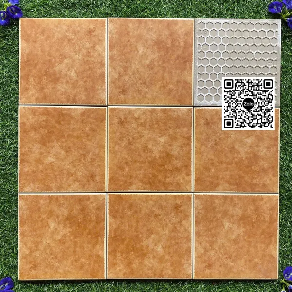 Gạch Bông 20x20 Ốp Lát Trang Trí màu cam
