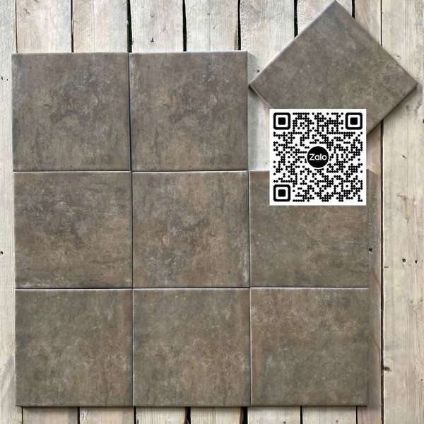 Gạch Bông 20x20 Ốp Lát Trang Trí nâu đất