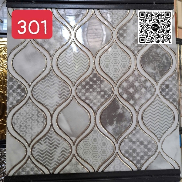 Gạch Khắc Kim 30x30 Cao Cấp nhũ vàng màu xám 301
