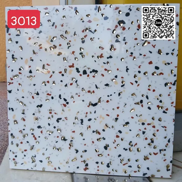 Gạch Khắc Kim 30x30 Cao Cấp nhũ bạc terrazzo 3013