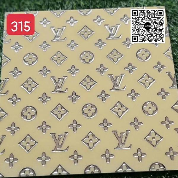 Gạch Khắc Kim 30x30 Cao Cấp nhũ bạc màu vàng  315