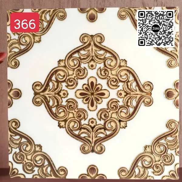 Gạch Khắc Kim 30x30 Cao Cấp nhũ vàng trắng vàng 366