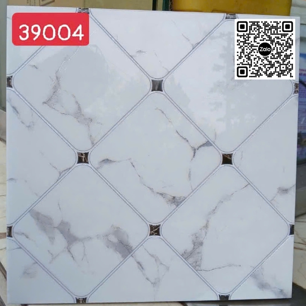 Gạch Khắc Kim 30x30 Cao Cấp nhũ bạc trắng vân khói 39004