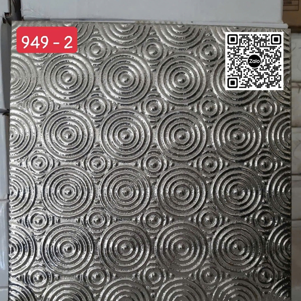Gạch Khắc Kim 30x30 Cao Cấp nhũ bạc 949 - 2