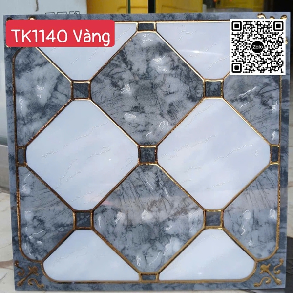 Gạch Khắc Kim 30x30 Cao Cấp nhũ vàng vân đá TK1140