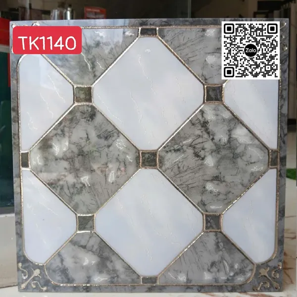 Gạch Khắc Kim 30x30 Cao Cấp nhũ vàng xám vân đá TK1140
