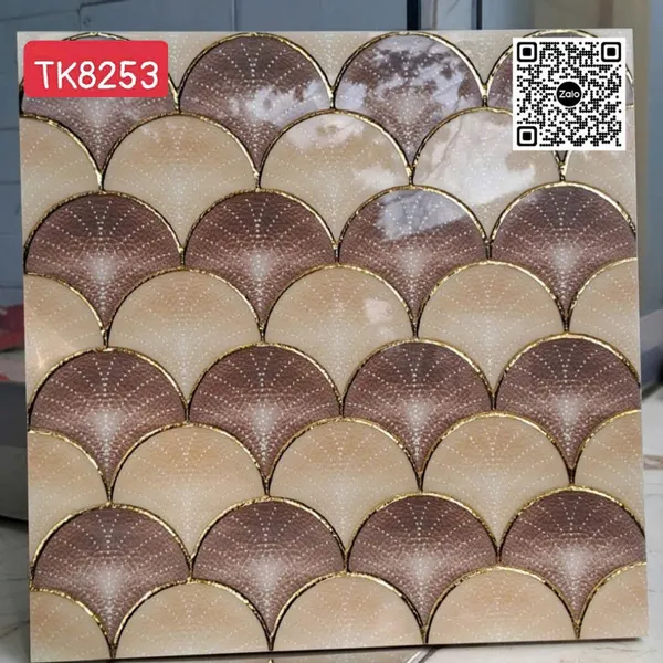 Gạch Khắc Kim 30x30 Cao Cấp nhũ vàng vảy cá TK8253