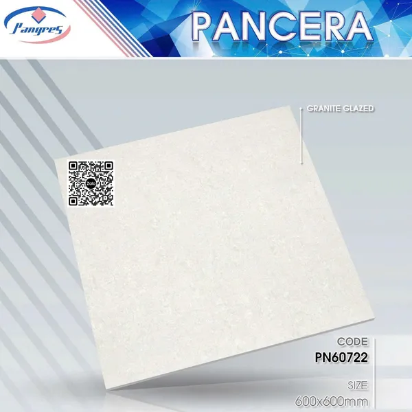 Gạch Đá Granite 60x60 Ốp Lát Giá Rẻ Pancera xà cừ trắng PN60722