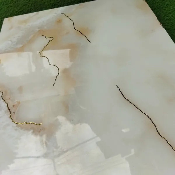 Gạch Đá Ốp Tường Khắc Kim 40x80 Cao Cấp Trung Quốc vàng vân mây nhũ vàng 48918