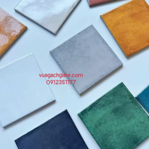 Gạch Thẻ 15x15 Giá Rẻ ốp lát trang trí màu xám khói 1508M