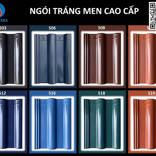Ngói Lợp Tráng Men Viglacera Giá Rẻ xám S03