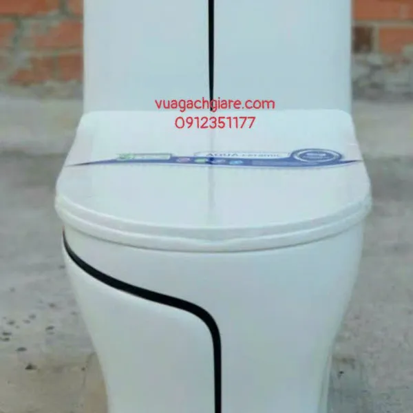 Bồn Cầu Liền Khối Giá Rẻ màu trắng
