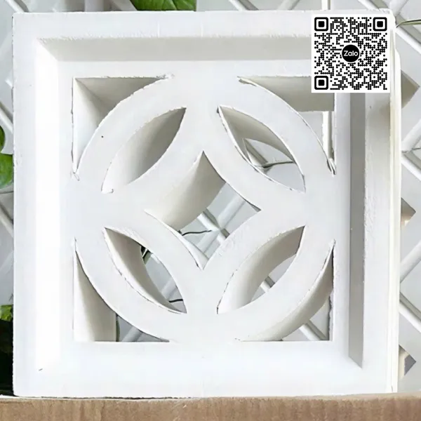 Gạch Bông Gió Xi Măng 19x19x6.5 Ốp Dán Trang Trí đồng tiền