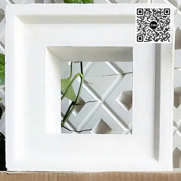 Gạch Bông Gió Xi Măng 19x19x6.5 Ốp Dán Trang Trí hình vuông