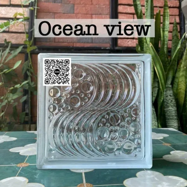 Gạch Kính Lấy Sáng 19x19x9 ốp dán trang trí bọt biển