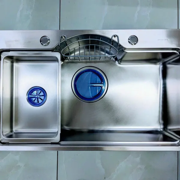 Chậu Rửa Chén Inox 304 1 ngăn chữ nhật 7846