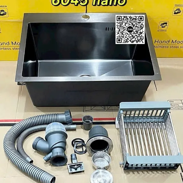 Chậu Rửa Chén Inox đơn 1 ngăn 6045 NANO