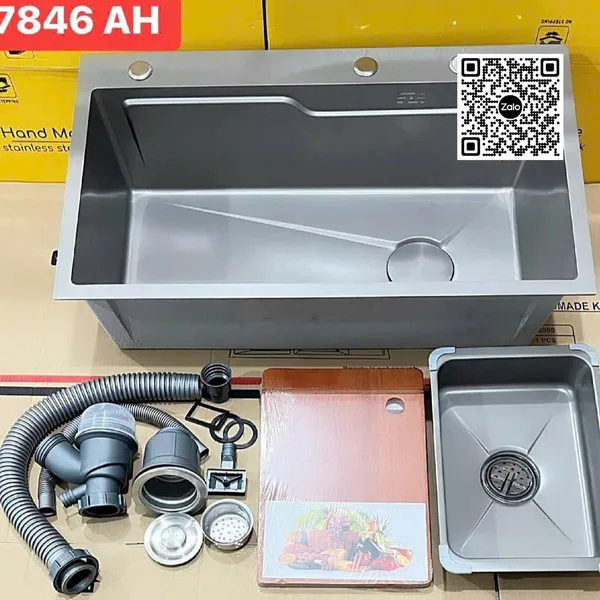 Chậu Rửa Chén Inox đơn 1 ngăn 7846AH