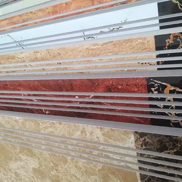 Gạch Đá 47x100 Ốp Bậc Cầu Thang đỏ vân trắng G1005