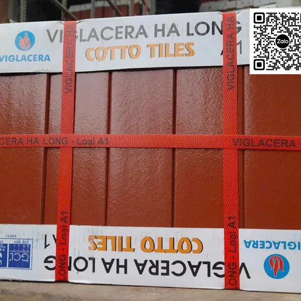 Cotto Hạ Long Thẻ 6x24 Ốp Dán Trang Trí màu đỏ