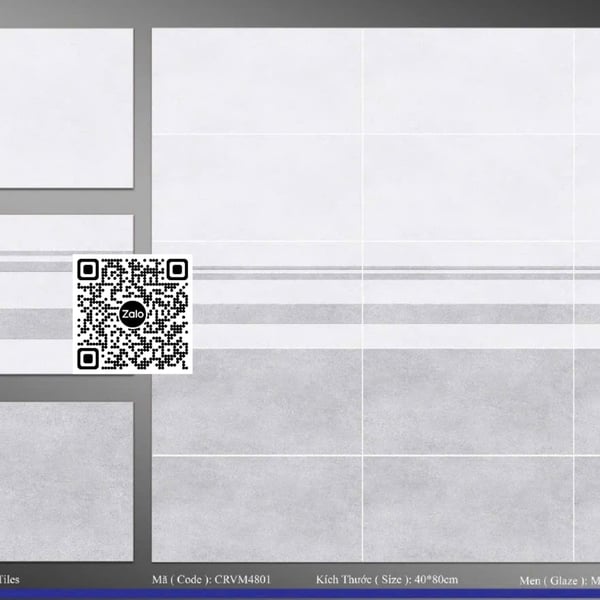 Gạch Men Mờ 40x80 Ốp Tường Giá Rẻ xám xi măng M4801
