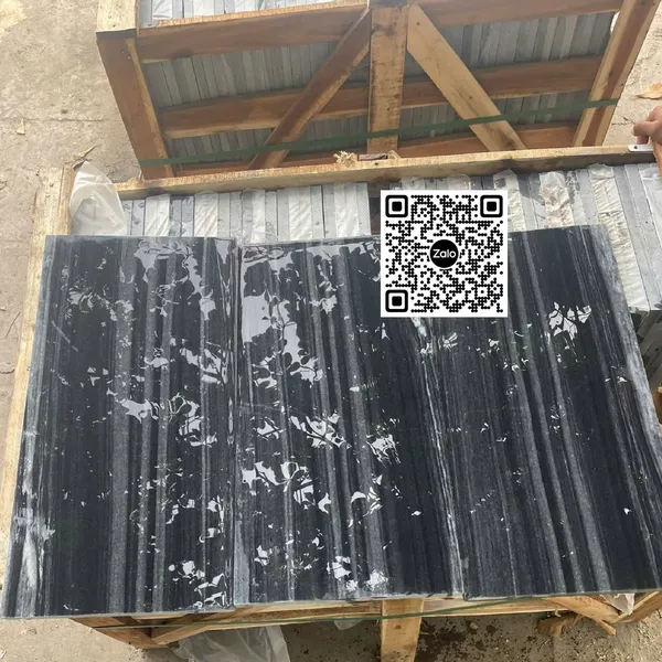 Đá Tự Nhiên 30x60 Ốp Lát Giá Rẻ sọc dưa đen xám